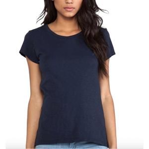 NEW VELVET BY GRAHAM & SPENCER odelia cotton slub tee in ink